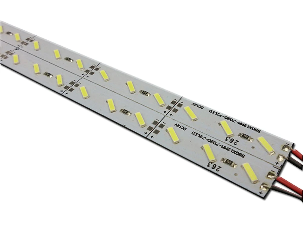 Горячие продажи 10 шт.* 50 см супер яркий жесткий бар свет DC12V 36 led SMD 8520 алюминиевый сплав светодиодные полосы света