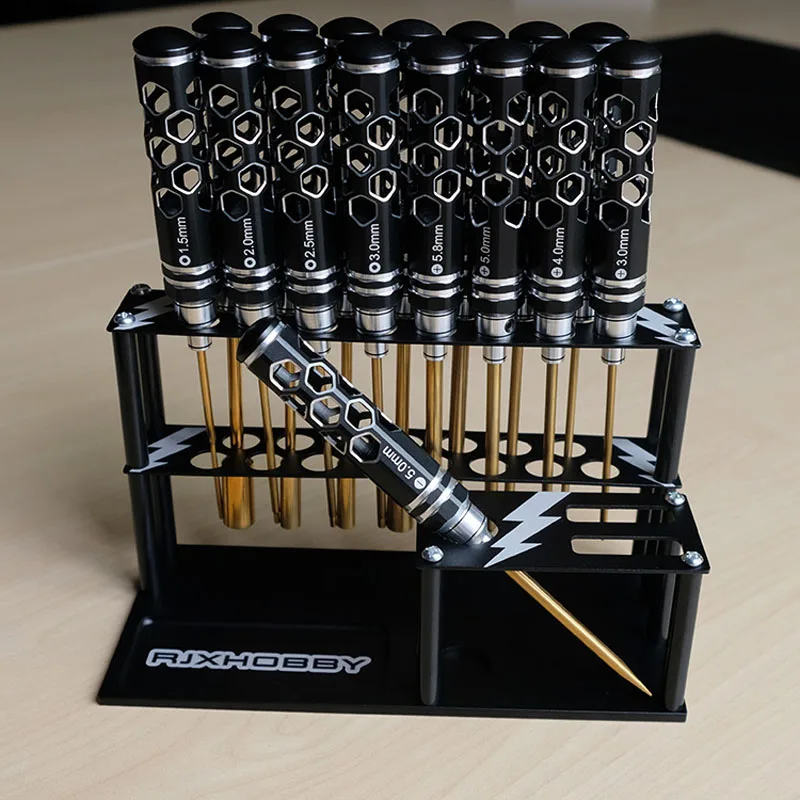 

1PC Aluminium Alloy Tools Storage Rack Screwdriver Bracket Pliers Placement Stand Holder for RC Toy Car Aircraft Repair