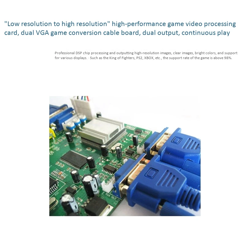 

Low Resolution Signal RGBS to VGA Dual Output,Video Conversion Board Dual VGA