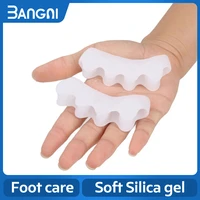3angni silica gel toe separators corrector orthotics feet bone adjuster silicone orthopedic foot care