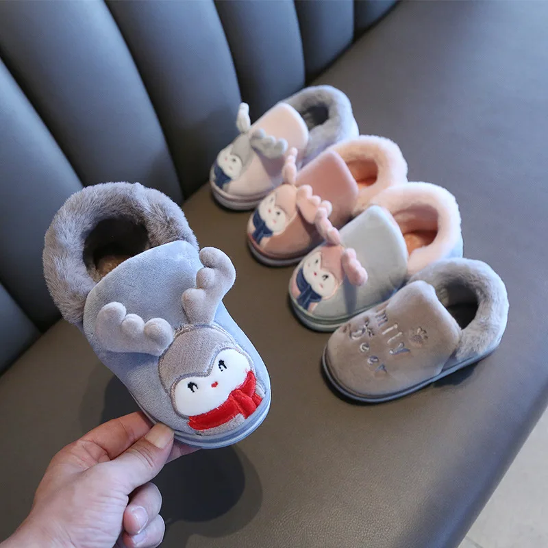 Тапочки унисекс с героями мультфильмов милые пушистые тапочки домашняя теплая