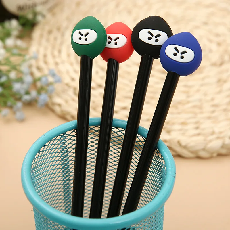 50 шт. в Корейском стиле креативный ниндзя гелевые ручки мультфильм ручка подпись