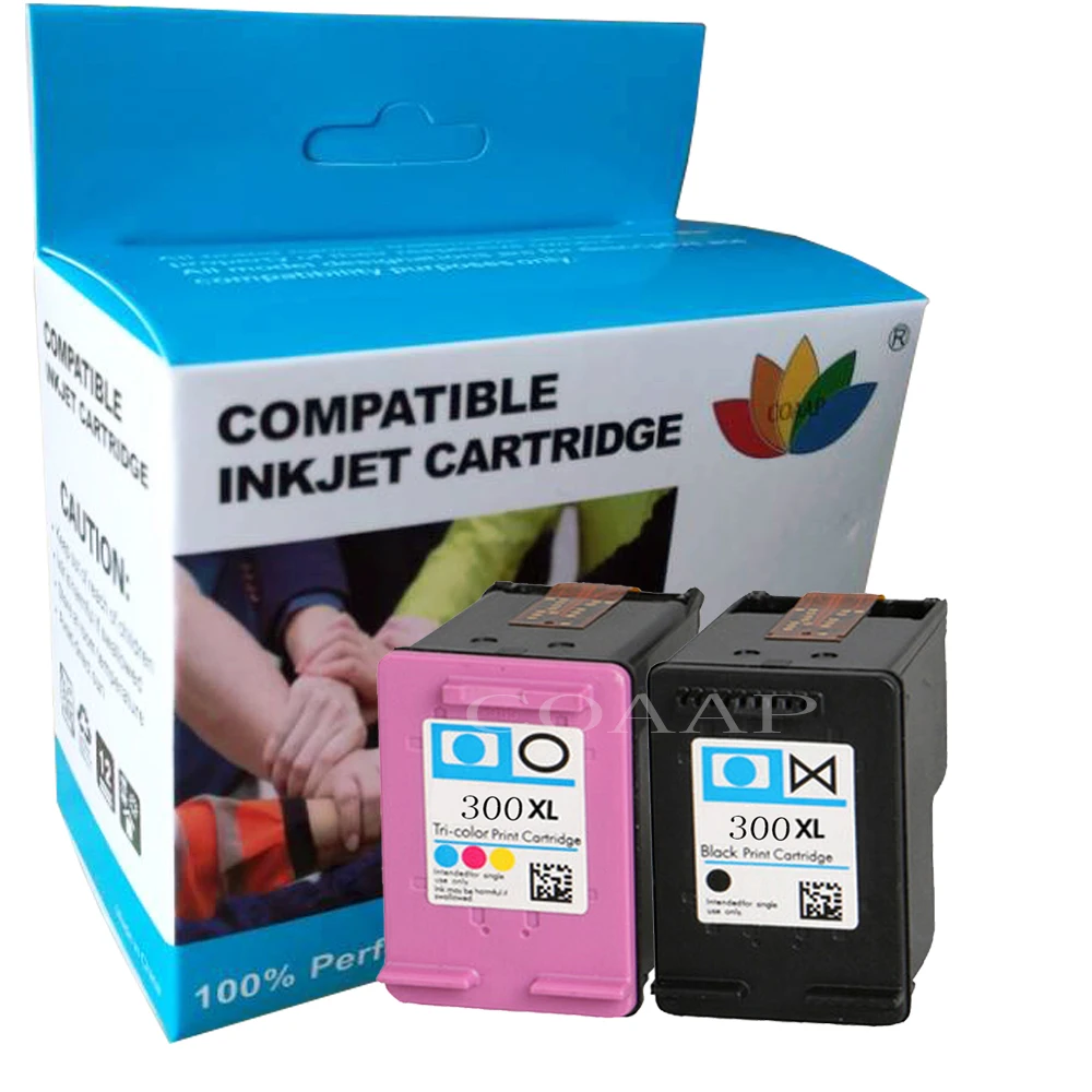 

2 Compatible Ink Cartridge for hp300 XL CC641E CC644E for HP Deskjet D1660 D2560 D5560 F2420 F2480 F4210 F4272 F4280 F4580