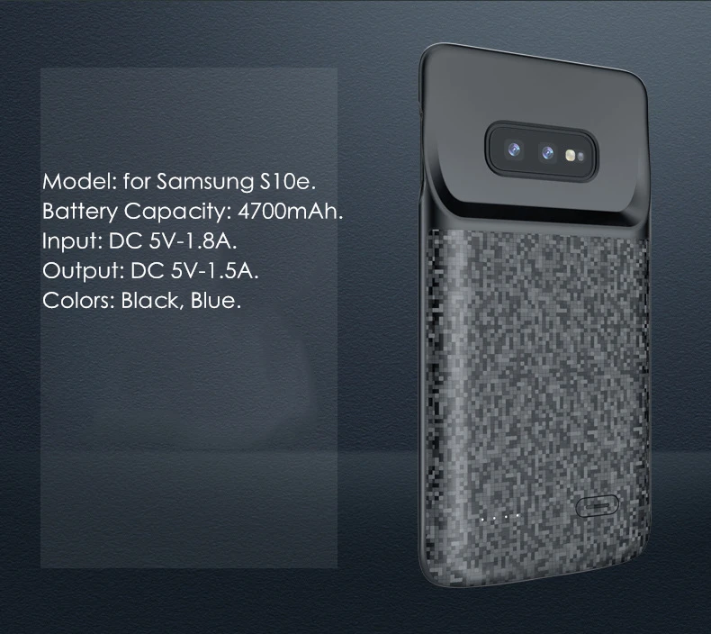Для samsung S10 зарядное устройство чехол S10e силиконовый бампер ультра тонкий ударопрочный Powerbank для samsung S10 Plus чехол для батареи