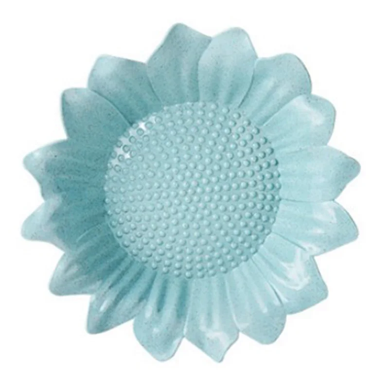 Blue flower Ленивый Снэк чаша семена орехи конфеты и сухие фрукты коробка для хранения креативная форма два слоя с держателем телефона для ТВ - Цвет: Blue flower