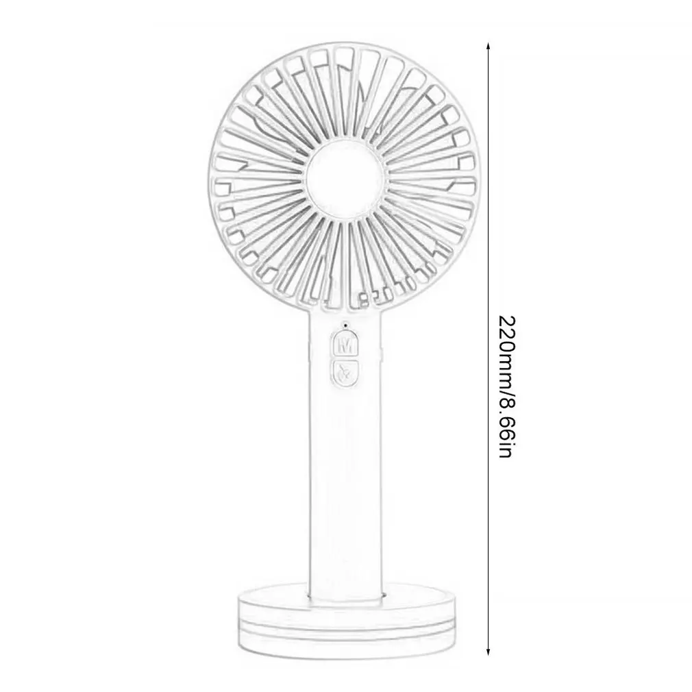 

Mini Fan Handheld Fan Home Office Desk Speed Adjustable USB Rechargeable Fan Air Cooler Outdoor Travel