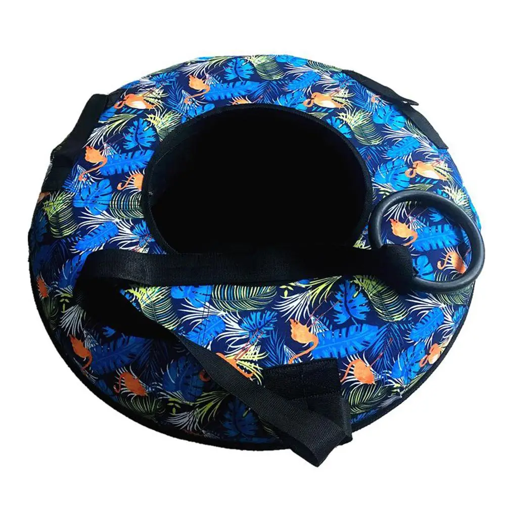 

70CM Inflatable Snow Tube With Handle Winter Ski Circle Cold-resistant Inflatable Snow Sled Adult Skiing Thickened Floated Sled