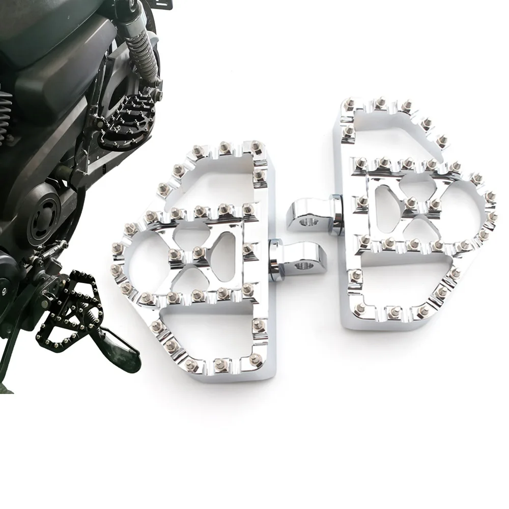 

Мотоцикл ножной контроль MX внедорожный ножной Peg Bobber широкая Толстая напольная Подножка педаль для Harley Sportster XL Dyna FXDF FLHR