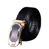 mens belt leather automatic buckle young people fashion personality belt personality trend korean style pants cowhide belt