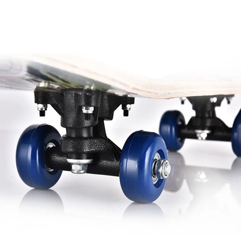 23,6 дюймов клен Лонгборд полный двойной рокер скейтборд четыре колеса Скутер доска для взрослых студентов Скейтбординг