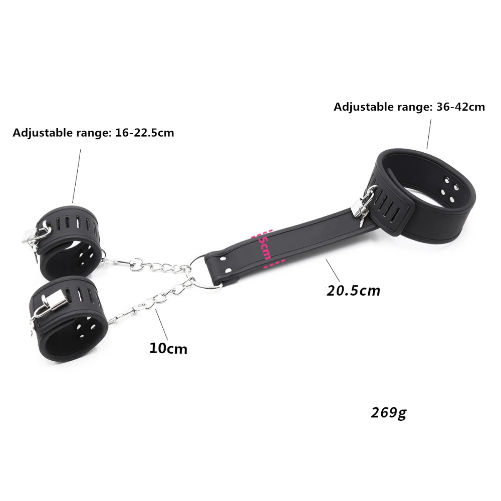 Сексуальные наручники ошейник для взрослых игры Фетиш флирт БДСМ секс бандаж