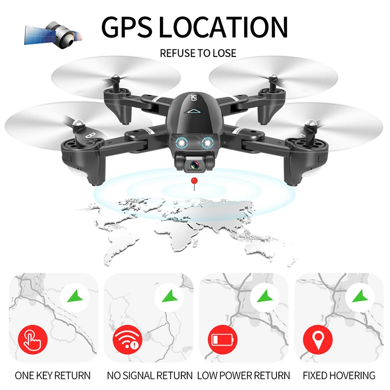 500 м управление gps Высокая фиксация Дрон Rc Квадрокоптер широкий угол HD камера