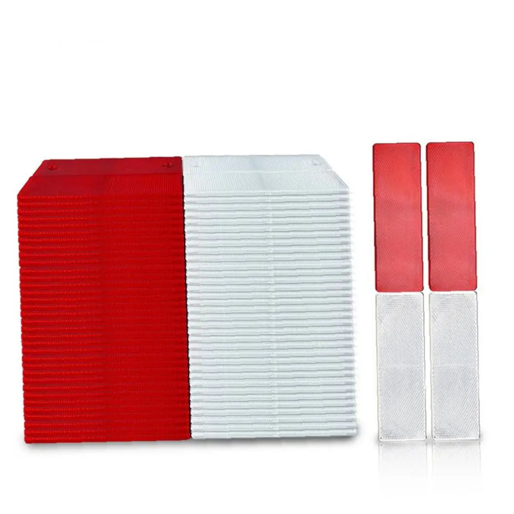 2 шт. Автомобильная отражающая лента защитная автомобильная красная/белая