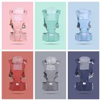 Multi-functional Baby Carrier Breathable Baby Waist Stool with Windproof Hat Ergonomic Baby Infant Hipseat Portable Baby Straps