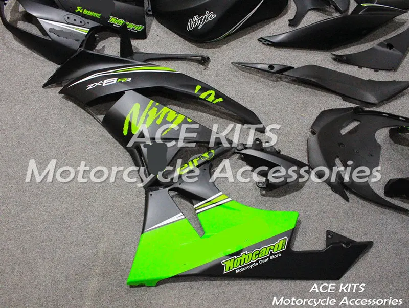 Мотоциклетный обтекатель abs, пригодный для kawasaki Ninja ZX6R 636 2009 2010 2011 2012 корпусные детали пресс-форм ACEKITS Магазин № 0174