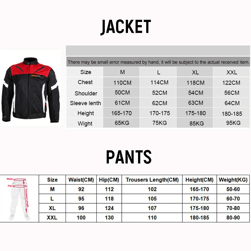 

Motorcycle Breathable Protective Gear Jackets Reflective Mesh Summer Suits Motocross Motorbike Full Body Armour Jackets Clothing