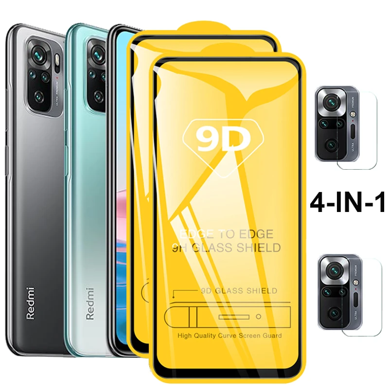 

1-4Pcs,Screen Protector Redmi Note 10 Pro 9T 9Pro Armor Glass redmi note 10 Note-10 Note9 Potective Glass for xiaomi RedmiNote10