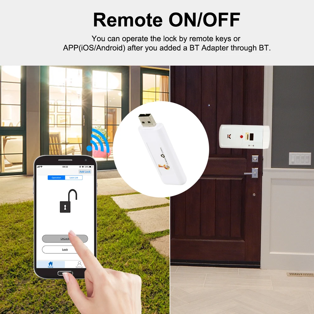 Смарт-замок BT беспроводной адаптер 315 МГц приложение дистанционное управление