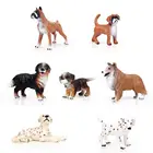 Миниатюрная фигурка собаки из далматинской мопсы, модель животного, домашний декор, сказочное украшение для сада, современные аксессуары