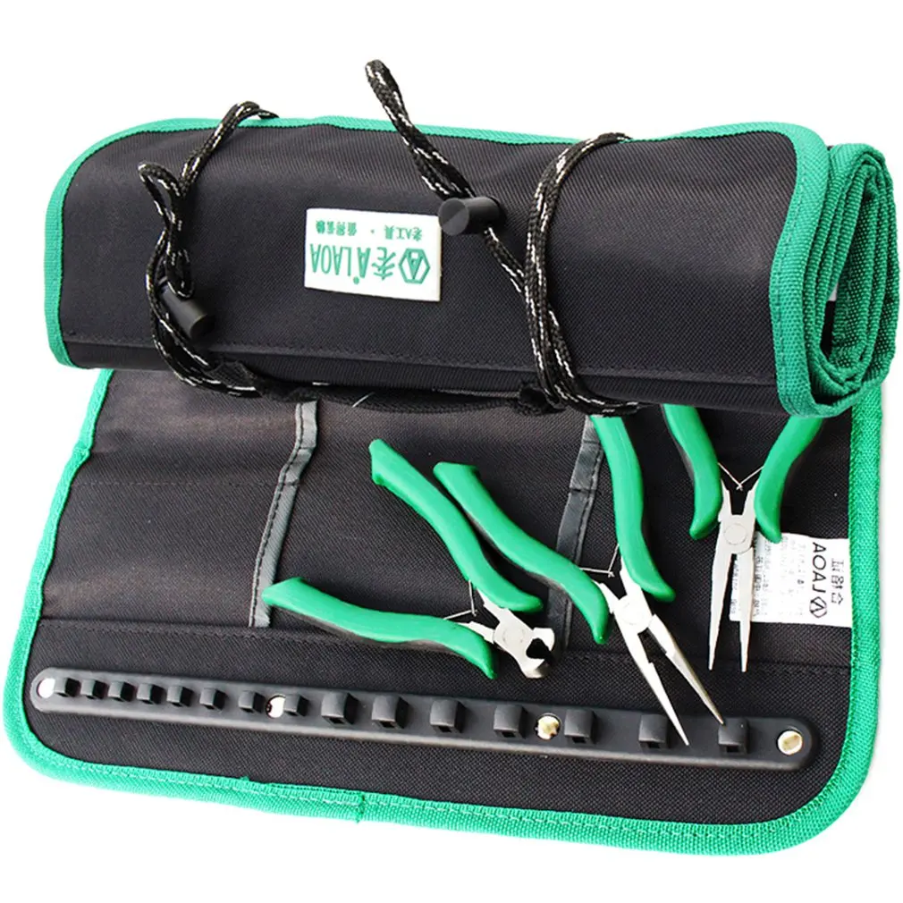 Тканевый тканевый рулонный чехол для отверток Набор инструментов хранения мини