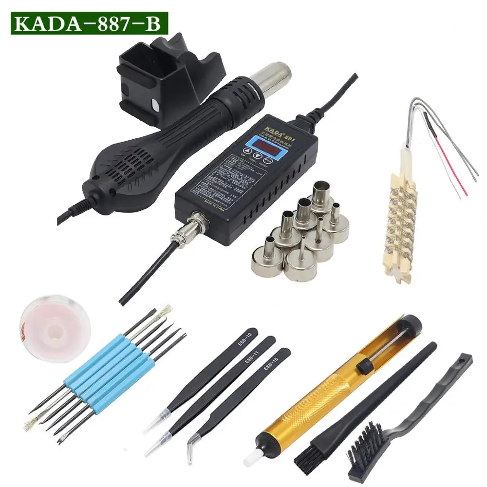 KADA 887 8858 портативный цифровой термопистолет BGA паяльная станция воздуходувка