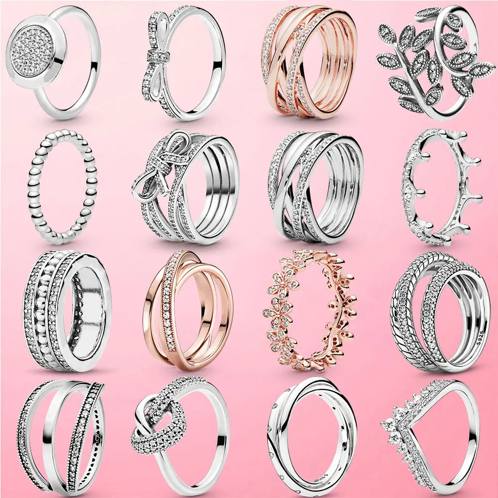 

designer jewelry Ring 925 Thumb Engagement vintage ring Lord of the ear Vintage rings rose gold with pearls Women's free shippin