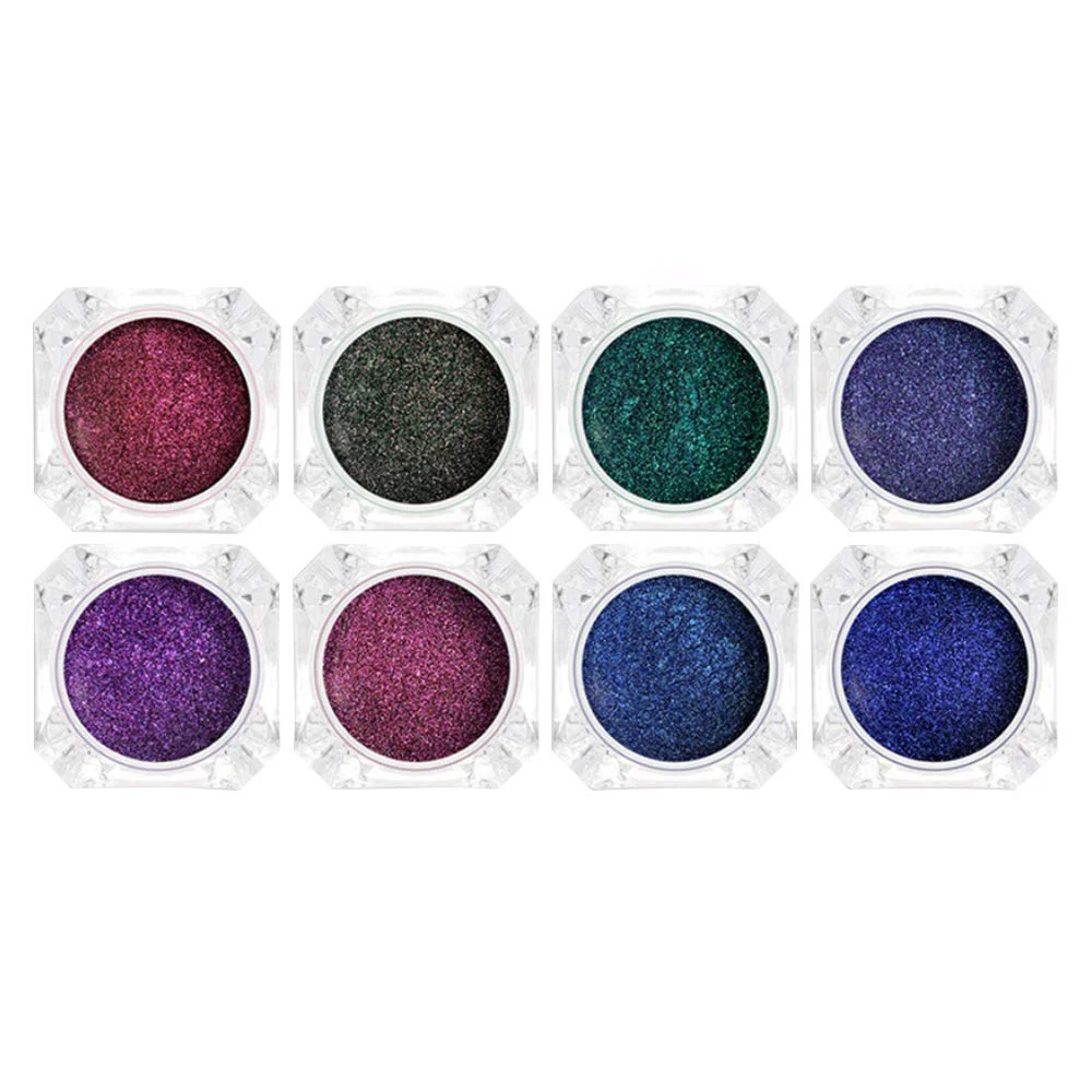 Новые блестки для ногтей порошки фантомные хромовый пигмент Аврора лазер Diy
