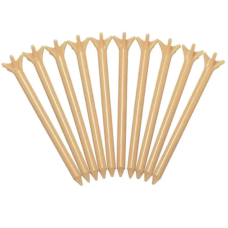 

10Pcs Lot Professional Frictionless Golf Tees Tool Tee Frictionless Golf Golf Wheat M1U0