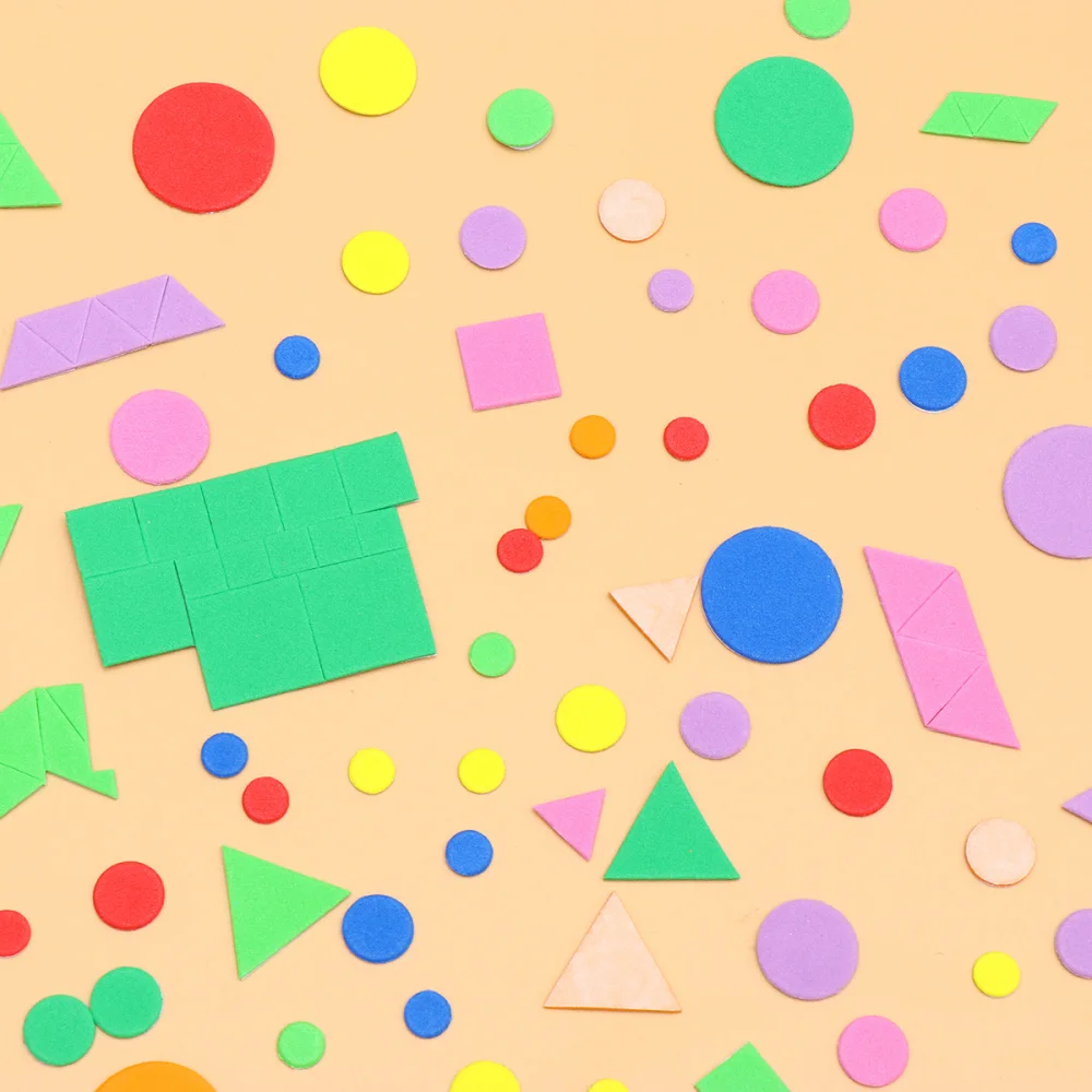 1000 Uds. Pegatinas creativas de espuma EVA autoadhesivas DIY pasta de jard&iacute;n de infancia decoraci&oacute;n de pared para ni&ntilde;os (estilo aleatorio)-5