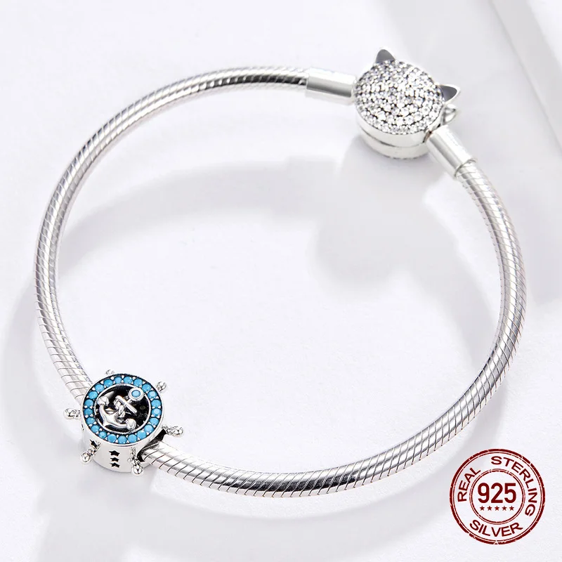 Подходит Оригинальное украшение очаровательный браслет бусы из стерлингового