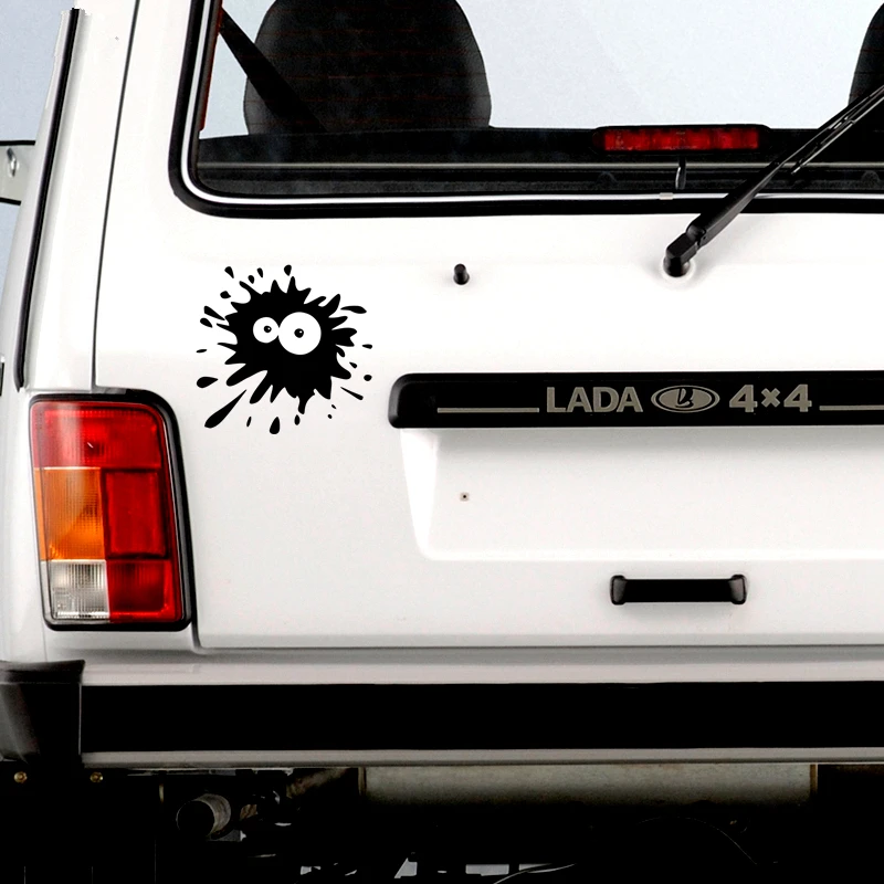 

5PCS 15*13.8cm Funny Car Sticker Vinyl Decal White/black Car Auto Stickers for Car Bumper Window Car Decorations Car Accessories