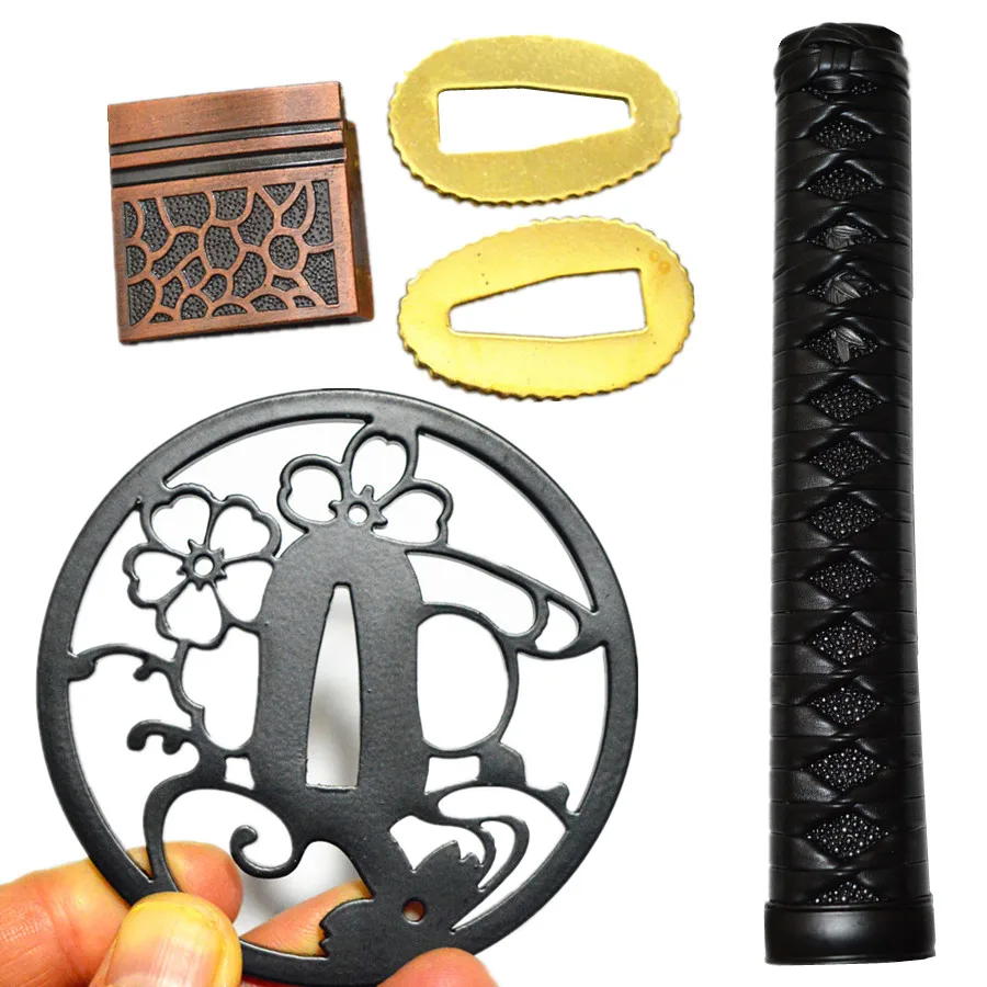 Металлический Железный защитный меч для японской Катаны/вакидзаси/Танто Набор