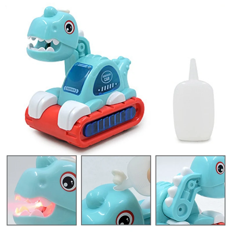

Kids Electric Excavator Cement Mixer Truck Light Music Spray Dinosaur Toy For Baby Children Engineering Vehicle Model Gift