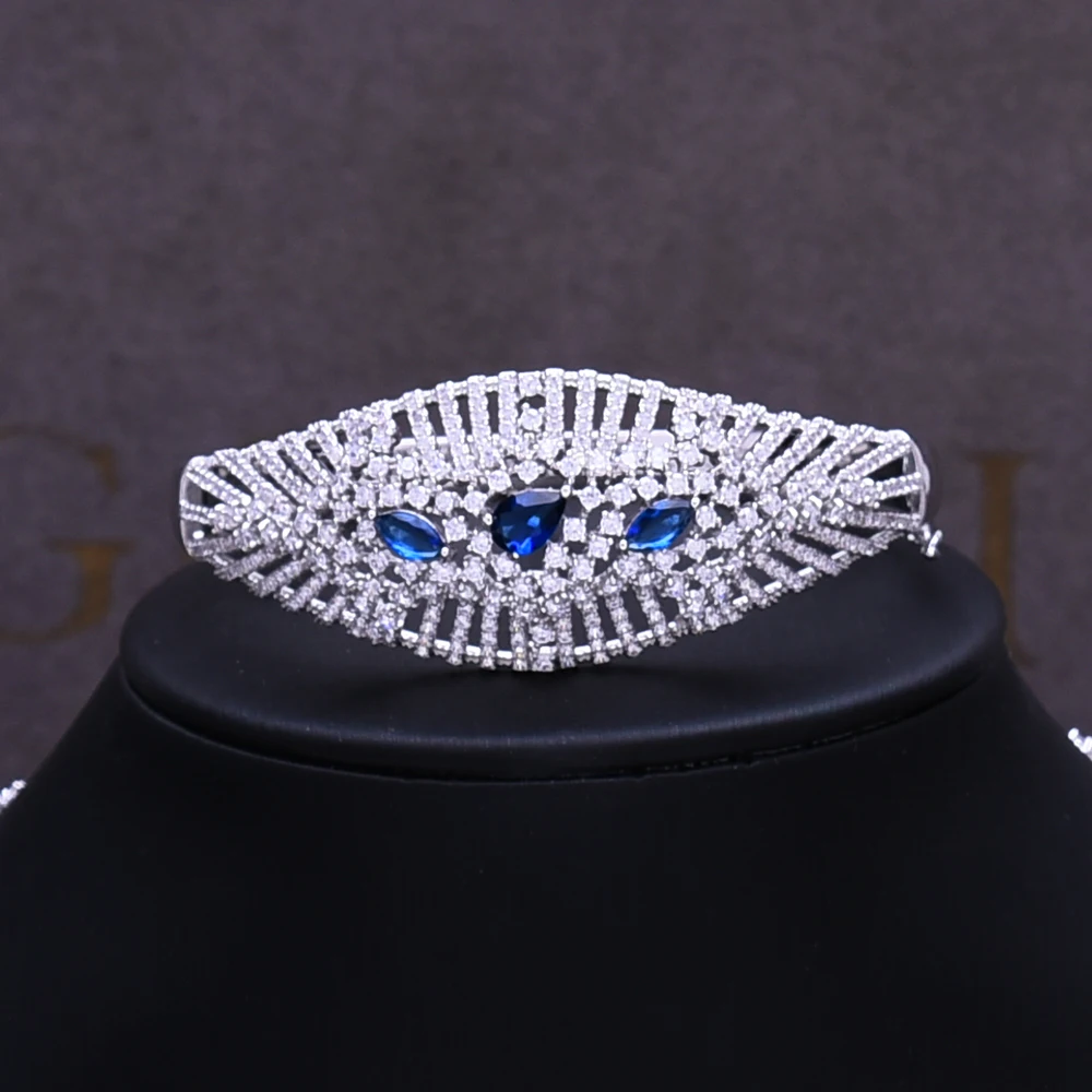 Missvikki 4 шт. Роскошные Большие фейерверк ожерелье/серьги/Кольцо/браслет ювелирные