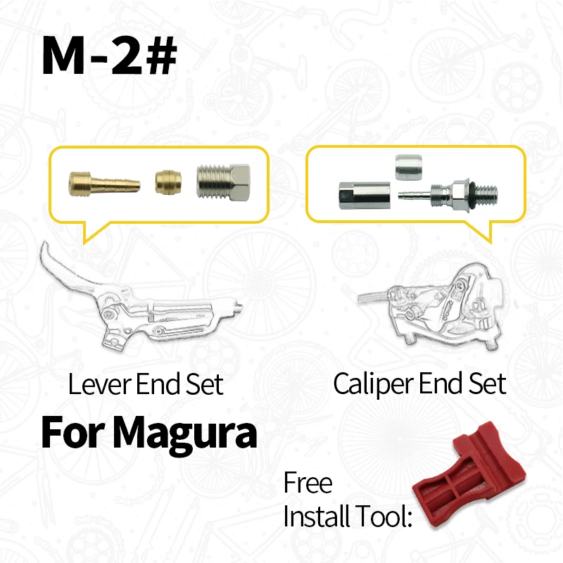 Велосипедный Гидравлический тормозной шланг и игла соединитель для оливок