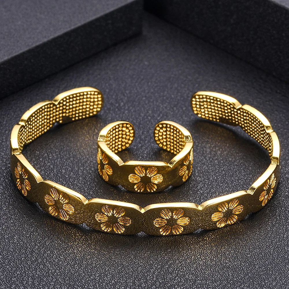 Jankely Роскошный Уникальный Африканский браслет кольцо набор комплекты украшений