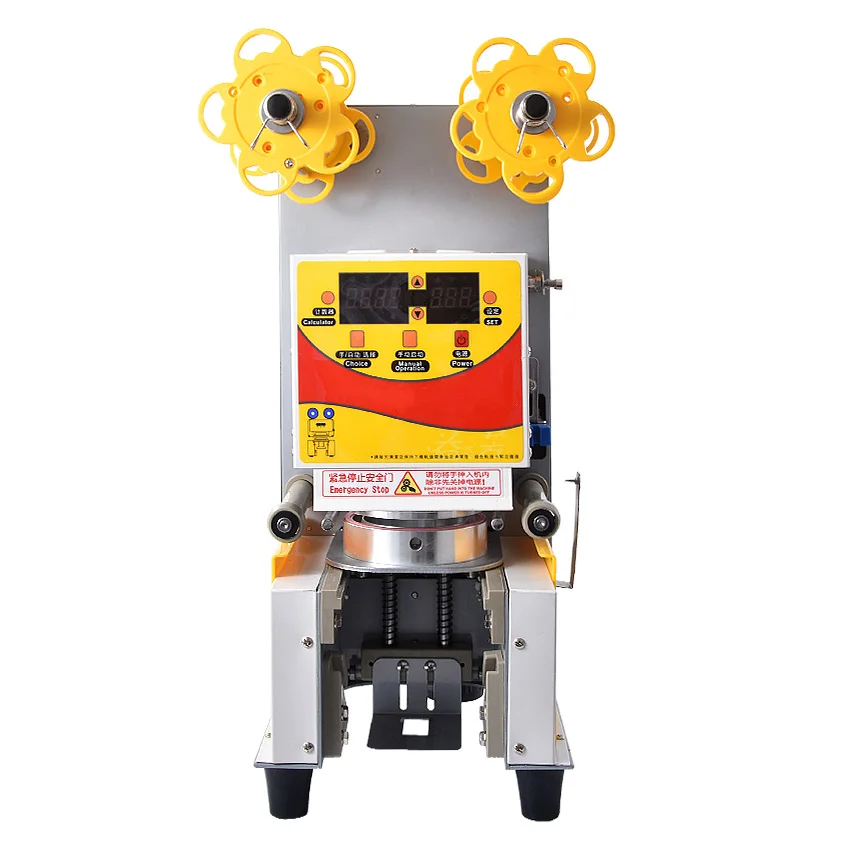 Автоматический упаковщик контейнеров для чая сока чашек пластиковая пленка