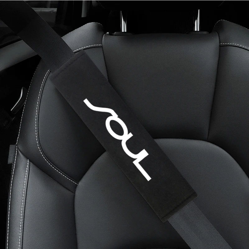 Накладки на ремень безопасности автомобиля чехол с вышивкой для KIA Soul 2010 2011 2017 2018 2