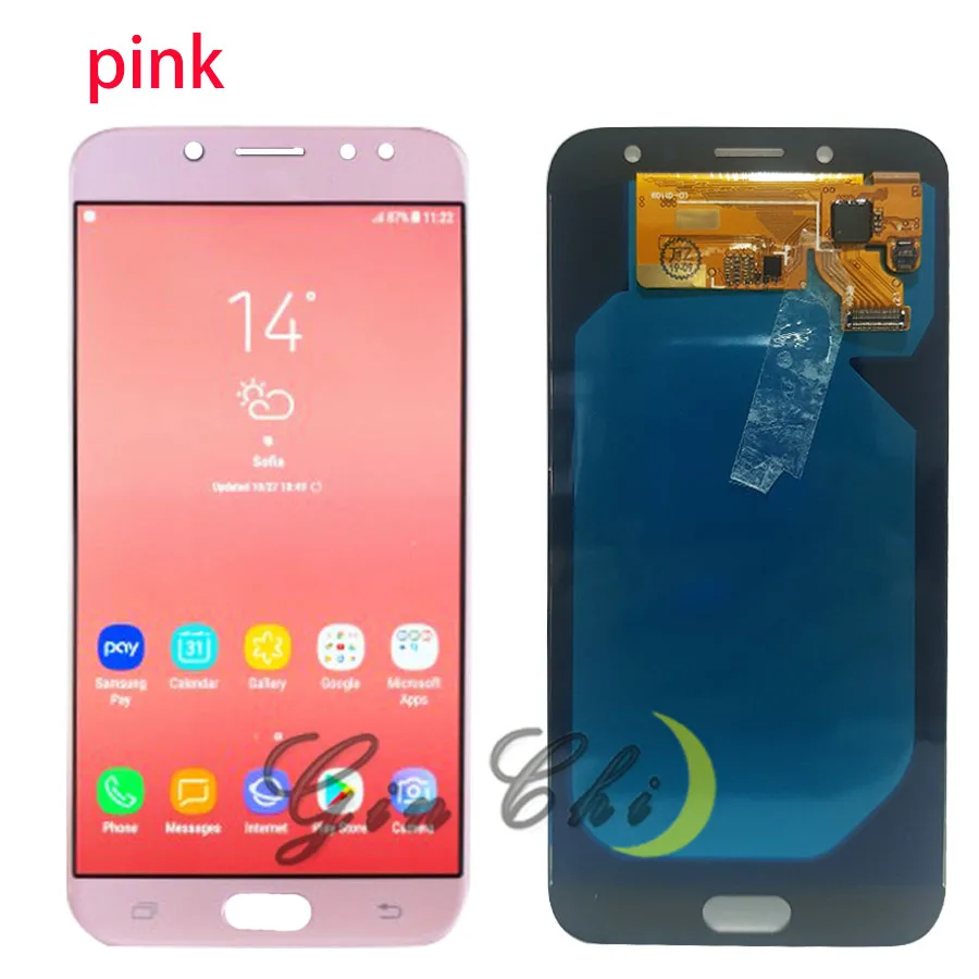 AMOLED ЖК-дисплей для samsung Galaxy J7 Pro дисплей 2017 J730F J730 сенсорный экран в сборе с