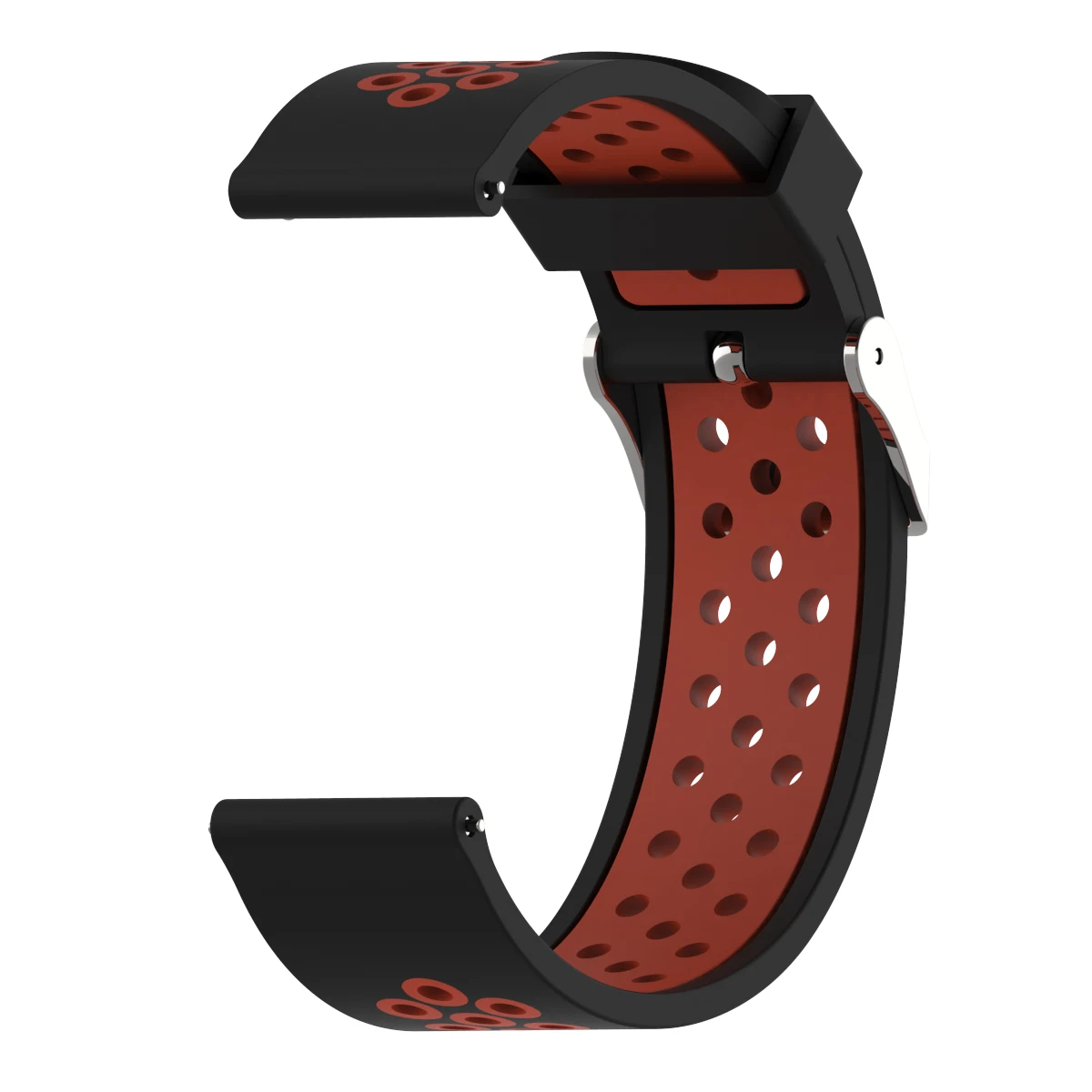 Спортивный силиконовый ремешок для Garmin Vivoactive3 3 Vivomove HR, умный Браслет для Forerunner 645, 20 мм, сменный ремешок - Цвет: Black red