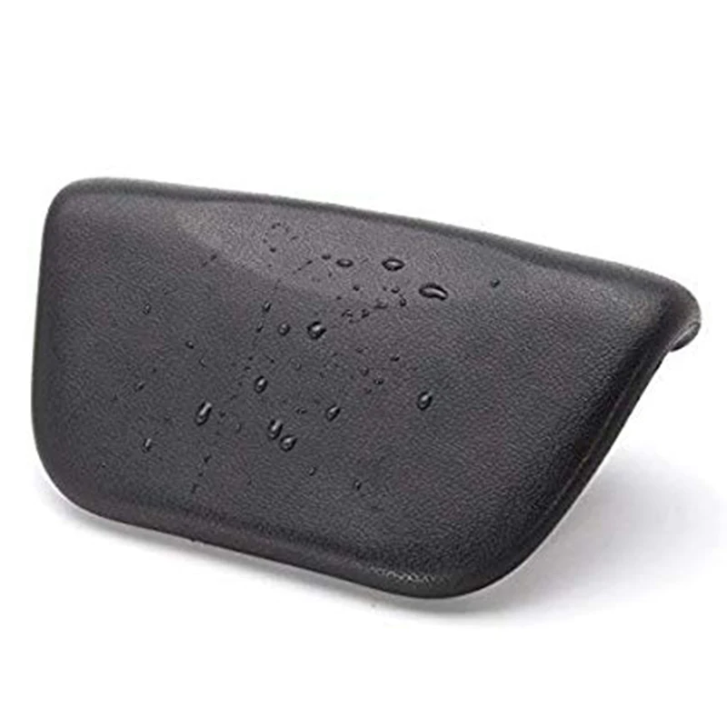 

Spa Bath Pillow, PU Bath Cushion With Non-Slip Suction Cups, Ergonomic Home Spa Headrest For Relaxing Head, Neck, Back And Shoul