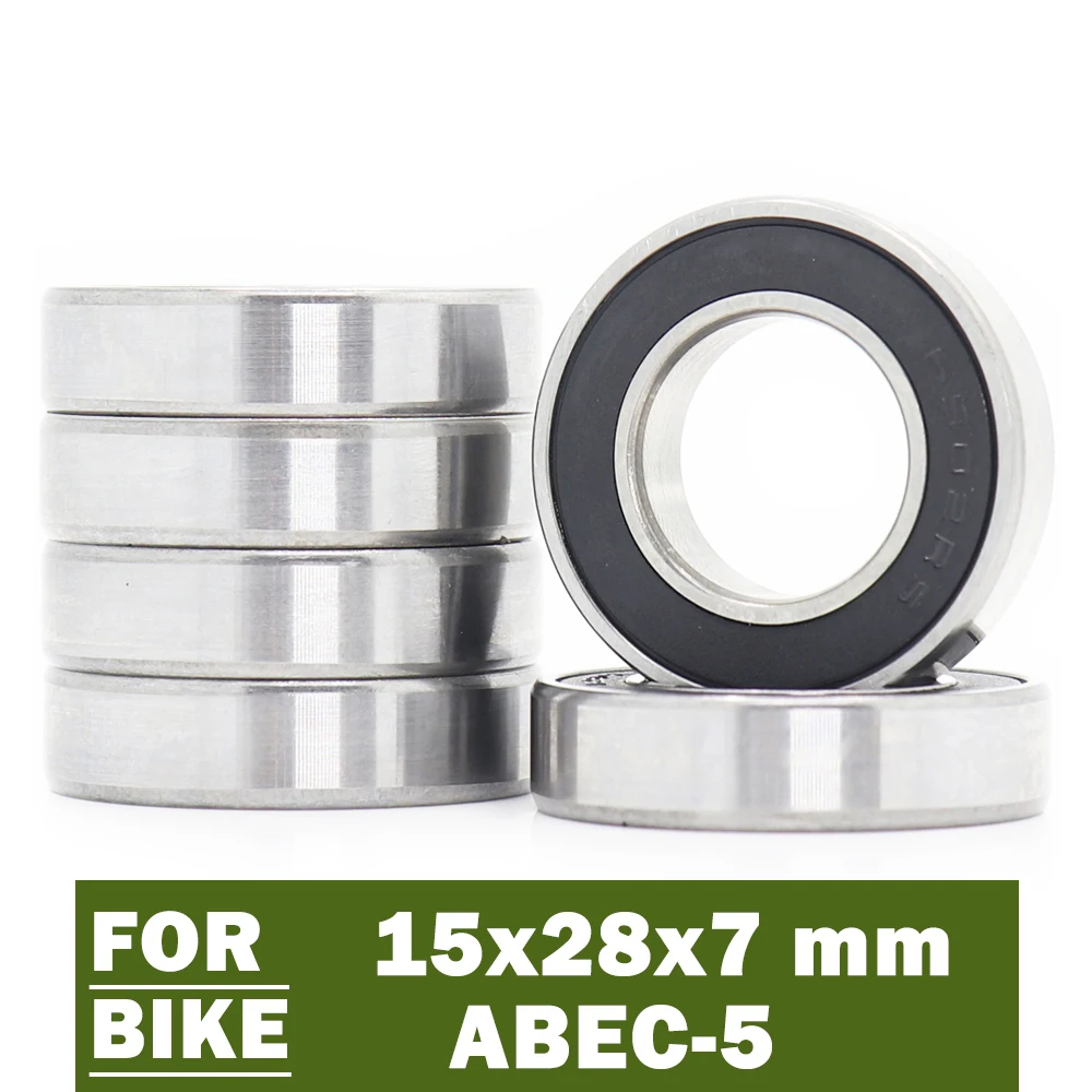6 шт. 6902 2RS подшипник 15*28*7 мм ABEC 5 15 28 7 6902RS подшипники для ступицы велосипеда