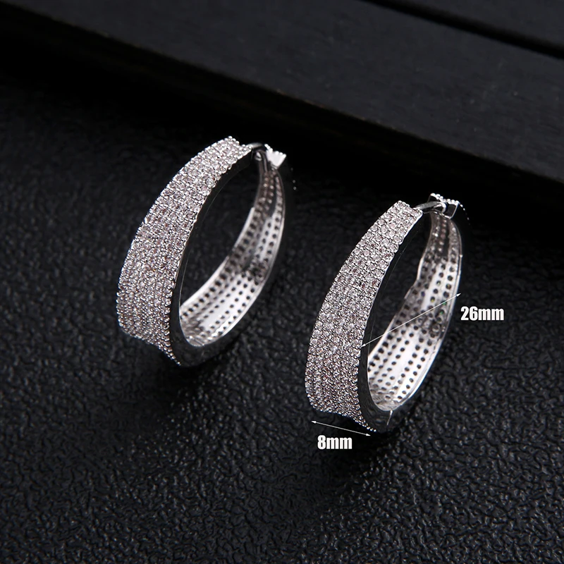 

Simple flashing round earrings hollow earrings female U-shaped earrings 210322-40