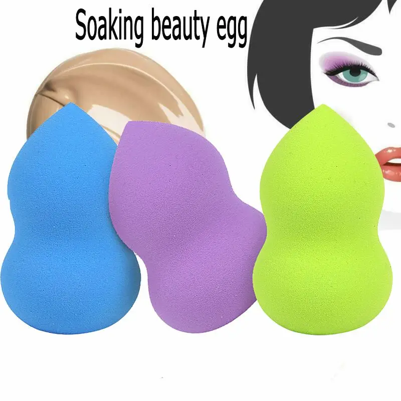 1pcs soaking beauty sponge egg professional puff foundation concealer soaking water easy to use soft water sponge makeup tools