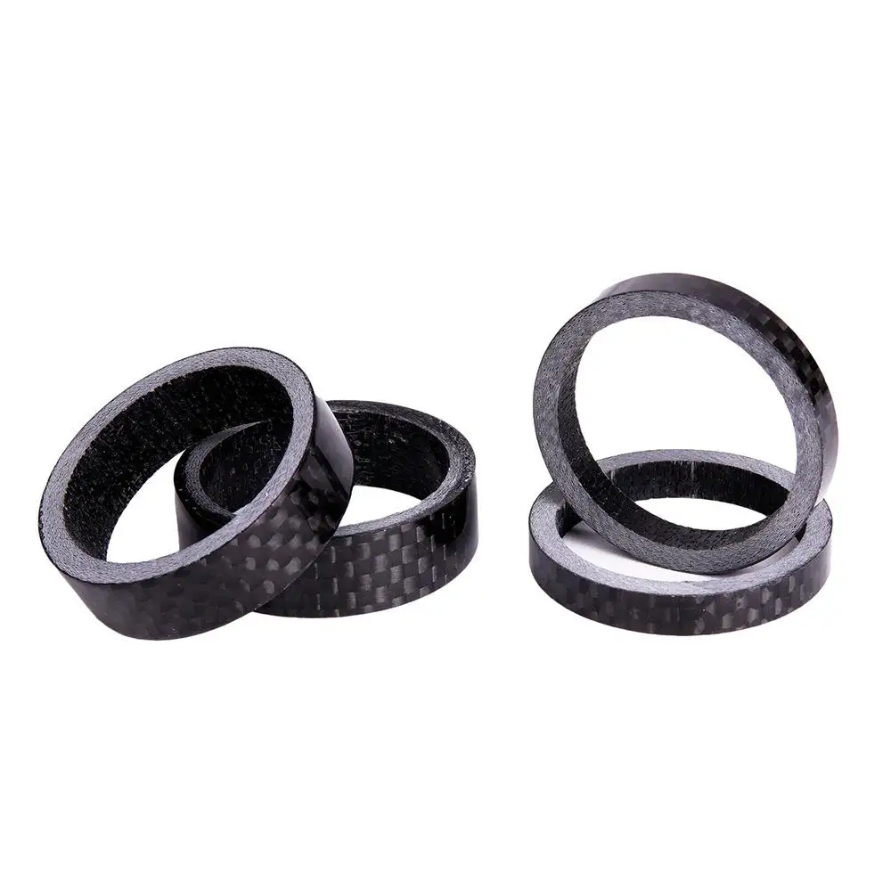 1pc Ultra-Light Carbon Fiber Washer Bike Bicycle Headset Stem Spacers Kit for Mountain Road Fork Parts 5mm 10mm | Спорт и