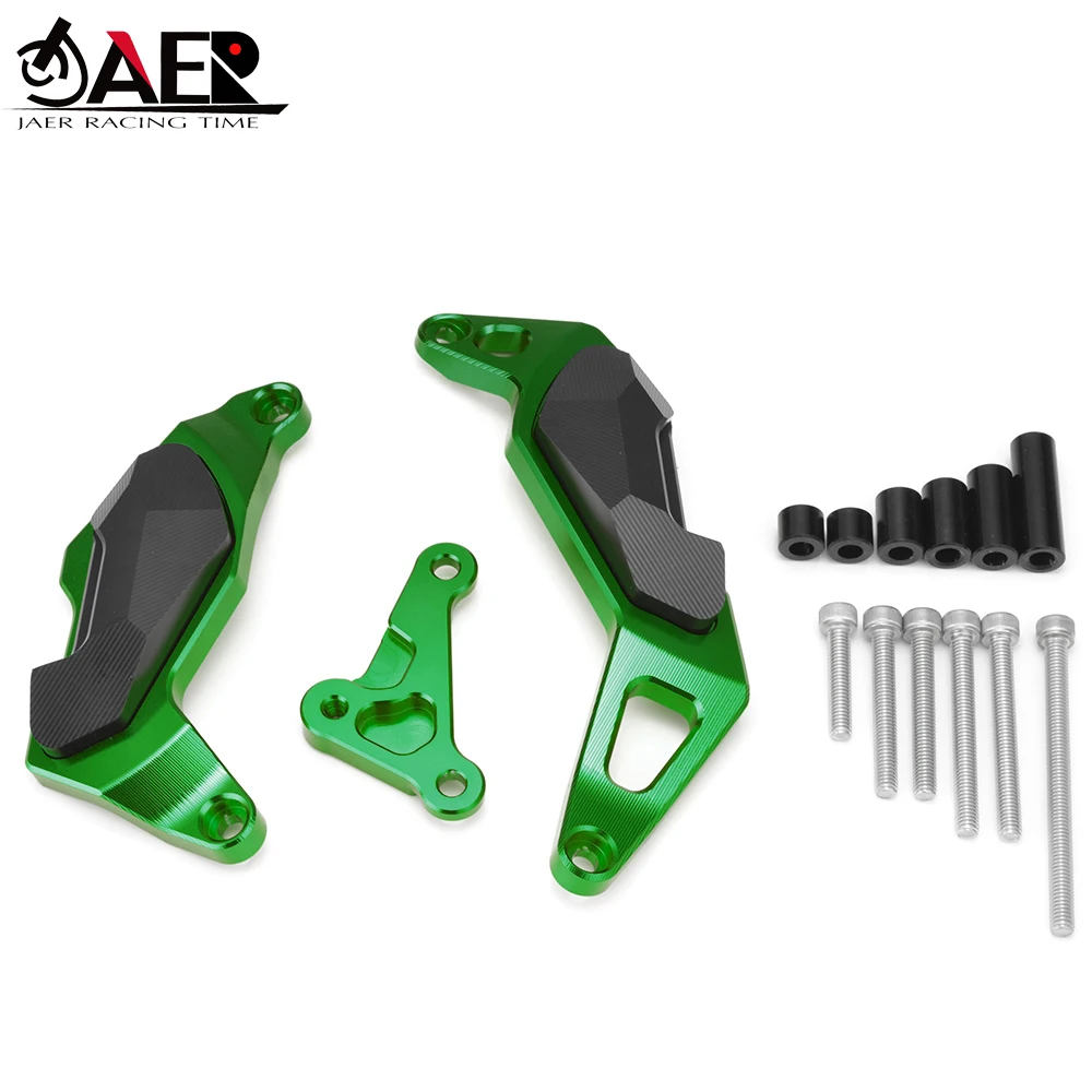 

JAER Motorcycle Engine Guard Saver Case Slider Cover Protector for Kawasaki Ninja 400 Ninja400 2018-2019