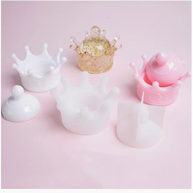 Прозрачная эпоксидная Корона сделай сам коробка для хранения подвесной стол