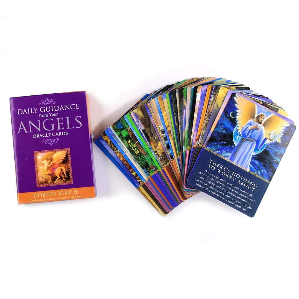 Juego de cartas de Tarot para principiantes, juego de mesa con gu&iacute;a, exquisito y gu&iacute;a, &aacute;ngeles, nuevas-2