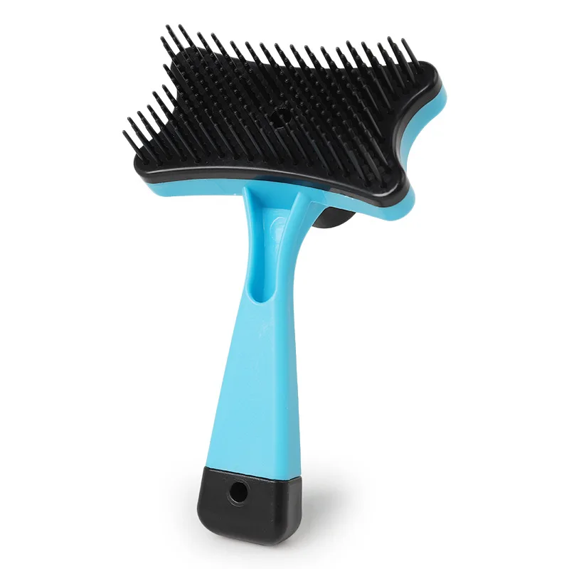 Щетка для собак и кошек самоочищающаяся щетки груминга домашних животных