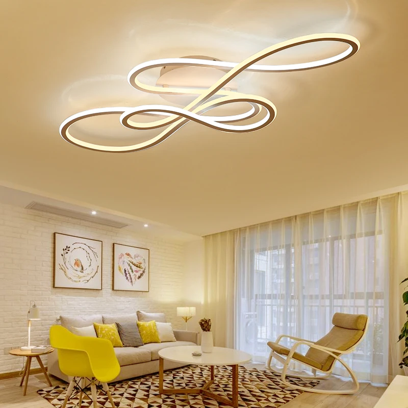 

Chandelier living Room Bedroom Ceiling s lamp Spiral lighting modern Gold